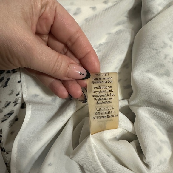 Alice + Olivia Silk Animal Print Slip Mini Dress Small - Picture 5 of 5